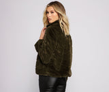 lutaotie So Extra Faux Fur Jacket