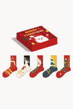 Lutaotie Christmas Gift Box 4 Socks Set