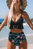 Lutaotie Fashion Sexy Print Split Joint Swimwears