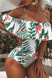 Lutaotie Fashion Vacation Print Split Joint Swimwears