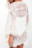 Lutaotie Fashion Vacation Solid See-through Swimwears Cover Up