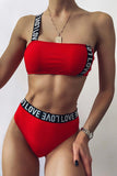 Lutaotie Fashion Sexy Print Split Joint Swimwears