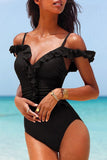 Lutaotie Fashion Simplicity Solid Patchwork Swimwears