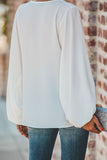 lutaotie Solid Split Joint V Neck Tops