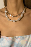 Lutaotie Fashion Simplicity Geometric Split Joint Necklaces