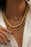 Lutaotie Fashion Daily Solid Split Joint Necklaces