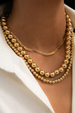 Lutaotie Fashion Daily Solid Split Joint Necklaces