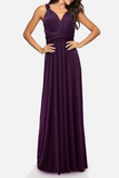 Lutaotie Fashion Elegant Solid Split Joint Backless Strap Design Evening Dress Dresses(20 colors)