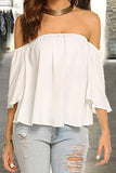 Lutaotie Fashion Casual Solid Patchwork Strapless Tops