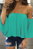 Lutaotie Fashion Casual Solid Patchwork Strapless Tops