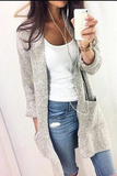 Lutaotie Casual Solid Patchwork Cardigans