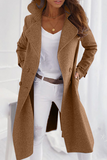 lutaotie Casual Elegant Buckle Turndown Collar Outerwear(5 Colors)