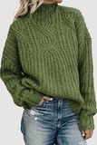 Lutaotie Casual Solid Patchwork Turtleneck Tops