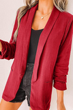 lutaotie Casual Elegant Solid Patchwork Pocket Turndown Collar Outerwear