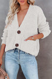 Lutaotie Casual Solid Pocket Buttons V Neck Tops