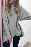 lutaotie Solid Split Joint Basic Turtleneck Tops Sweater£¨7 colors£©