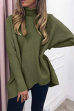 lutaotie Solid Split Joint Basic Turtleneck Tops Sweater£¨7 colors£©