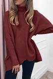 lutaotie Solid Split Joint Basic Turtleneck Tops Sweater£¨7 colors£©