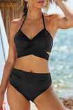 Lutaotie Sexy Vacation Solid Split Joint Swimwears(4 colors)