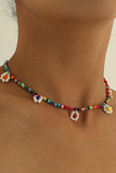 Lutaotie Street Cute Patchwork Bead tube Necklaces