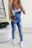 Lutaotie Casual Solid Patchwork Skinny Jumpsuits