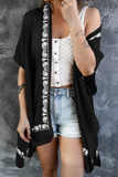 Lutaotie Casual Patchwork Lace Cardigan Collar Tops(4 colors)