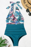 Lutaotie Fashion Vacation Print Patchwork Swimwears(8 Colors)