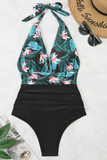 Lutaotie Fashion Vacation Print Patchwork Swimwears(8 Colors)