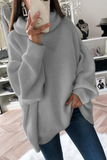 Lutaotie Fashion Solid Patchwork Turtleneck Tops(5 Colors)