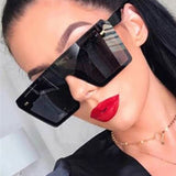 lutaotie Fashion Casual Solid Patchwork Sunglasses