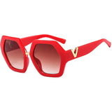 lutaotie Fashion Casual Solid Patchwork Sunglasses