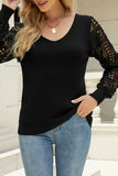 Lutaotie Casual Solid Hollowed Out V Neck Sweaters(5 Colors)