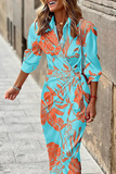 Lutaotie Fashion Print Shirt Dress Dresses(9 Colors)