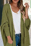 Lutaotie Casual Daily Solid Bat Sleeve Cardigan(6 Colors)