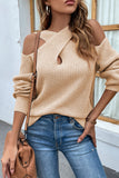 Lutaotie Fashion Solid Solid Color Halter Sweaters(4 colors)