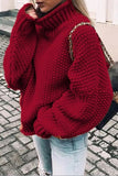 Lutaotie Fashion Casual Solid Patchwork Turtleneck Sweaters(14 Colors)