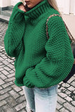 Lutaotie Fashion Casual Solid Patchwork Turtleneck Sweaters(14 Colors)