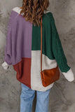 Lutaotie Fashion Casual Color Block Contrast Cardigans(8 Colors)