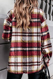 Lutaotie Fashion Casual Plaid Patchwork Turndown Collar Tops(3 Colors)