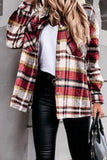 Lutaotie Fashion Casual Plaid Patchwork Turndown Collar Tops(3 Colors)