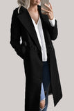 lutaotie Casual Work Solid Solid Color Turndown Collar Outerwear