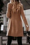 lutaotie Work Street Solid Buttons Turn-back Collar Outerwear(4 Colors)