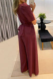 Lutaotie Casual Solid Color V Neck Jumpsuits(3 Colors)