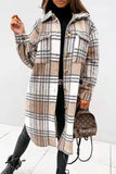 lutaotie Vintage Elegant Plaid Buckle Turndown Collar Outerwear(7 Colors)