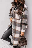 lutaotie Vintage Elegant Plaid Buckle Turndown Collar Outerwear(7 Colors)