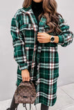 lutaotie Vintage Elegant Plaid Buckle Turndown Collar Outerwear(7 Colors)