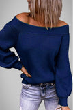 Lutaotie Sexy Work Solid Color Off the Shoulder Sweaters(8 Colors)