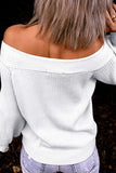 Lutaotie Sexy Work Solid Color Off the Shoulder Sweaters(8 Colors)