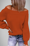 Lutaotie Sexy Work Solid Color Off the Shoulder Sweaters(8 Colors)