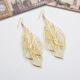 Lutaotie Daily Simplicity Solid Hollowed Out Earrings